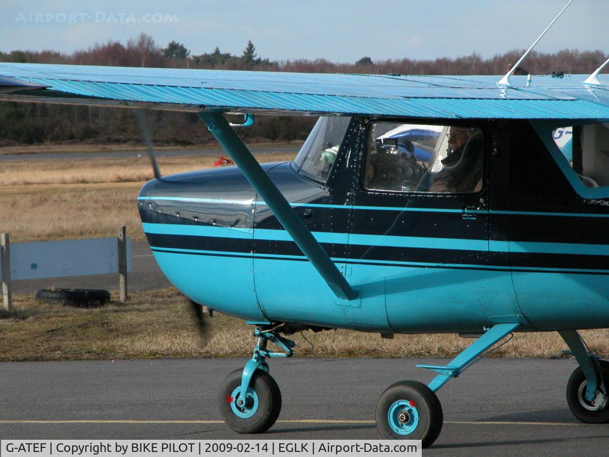 G-ATEF, 1965 Cessna 150E C/N 150-61378, TAXYING BACK TO THE A/C PARK
