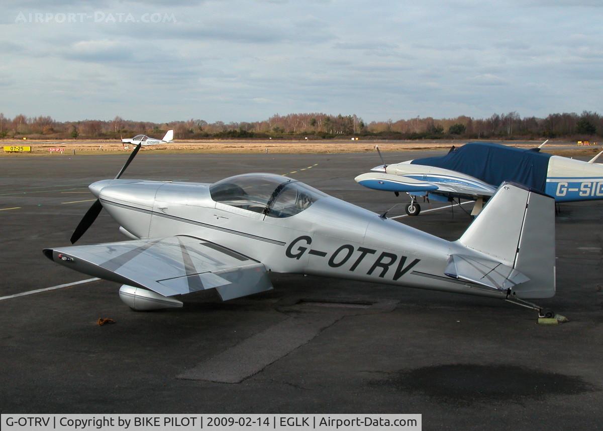 G-OTRV, 1999 Vans RV-6 C/N PFA 181-13302, PARKED ON THE TERMINAL APRON