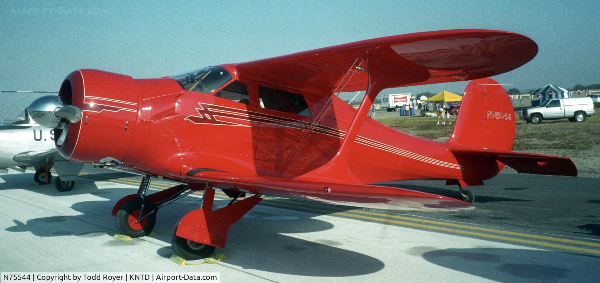 N75544, 1946 Beech D17S Staggerwing C/N 3088, Point Mugu Airshow