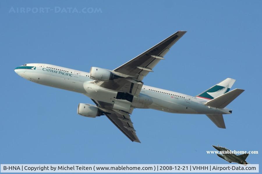 B-HNA, 1995 Boeing 777-267 C/N 27265, Cathay Pacific