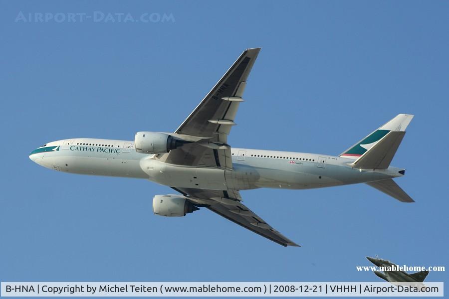 B-HNA, 1995 Boeing 777-267 C/N 27265, Cathay Pacific