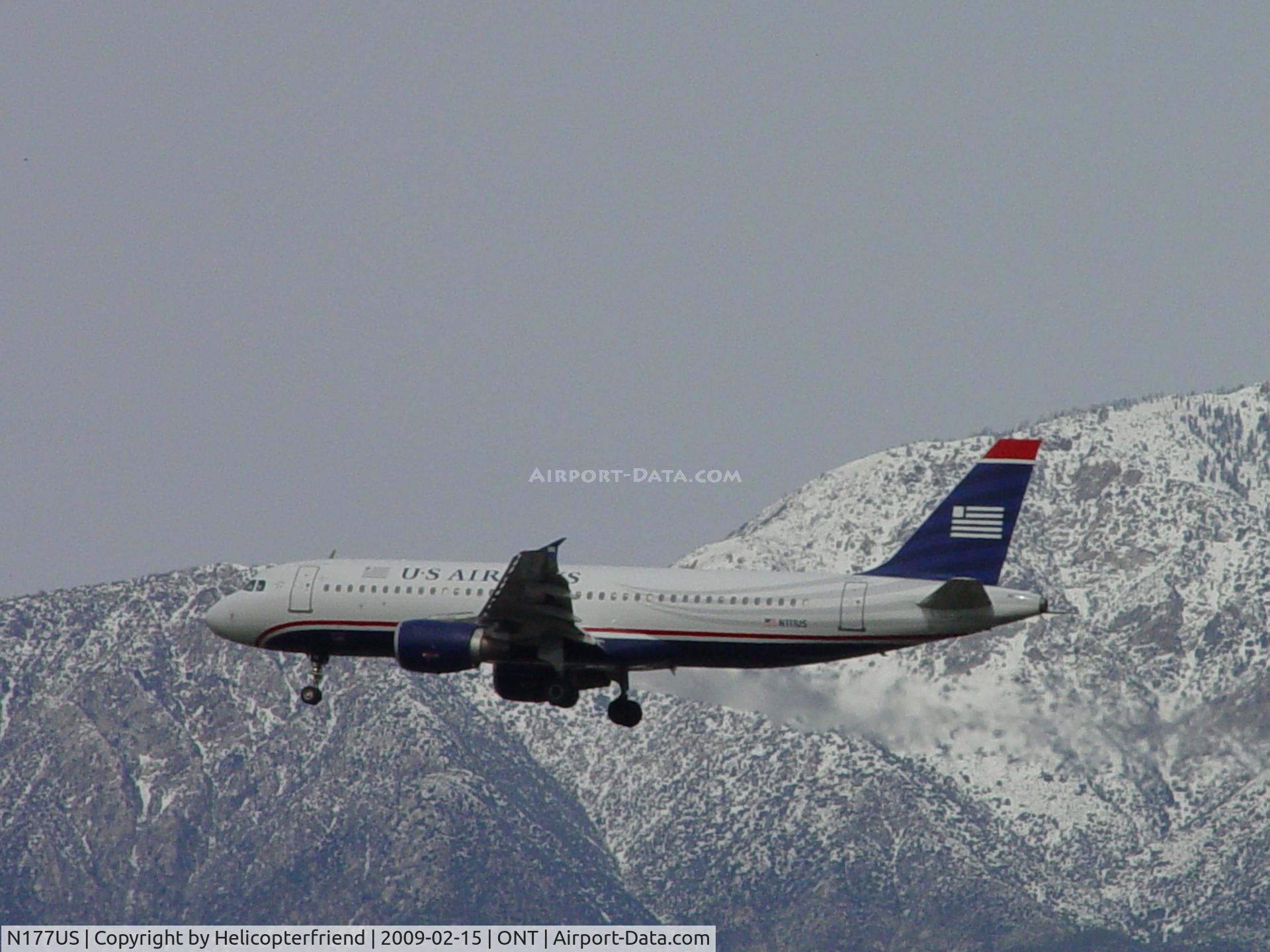 N177US, 2001 Airbus A321-211 C/N 1517, Notice exhaust from powering up for the runway
