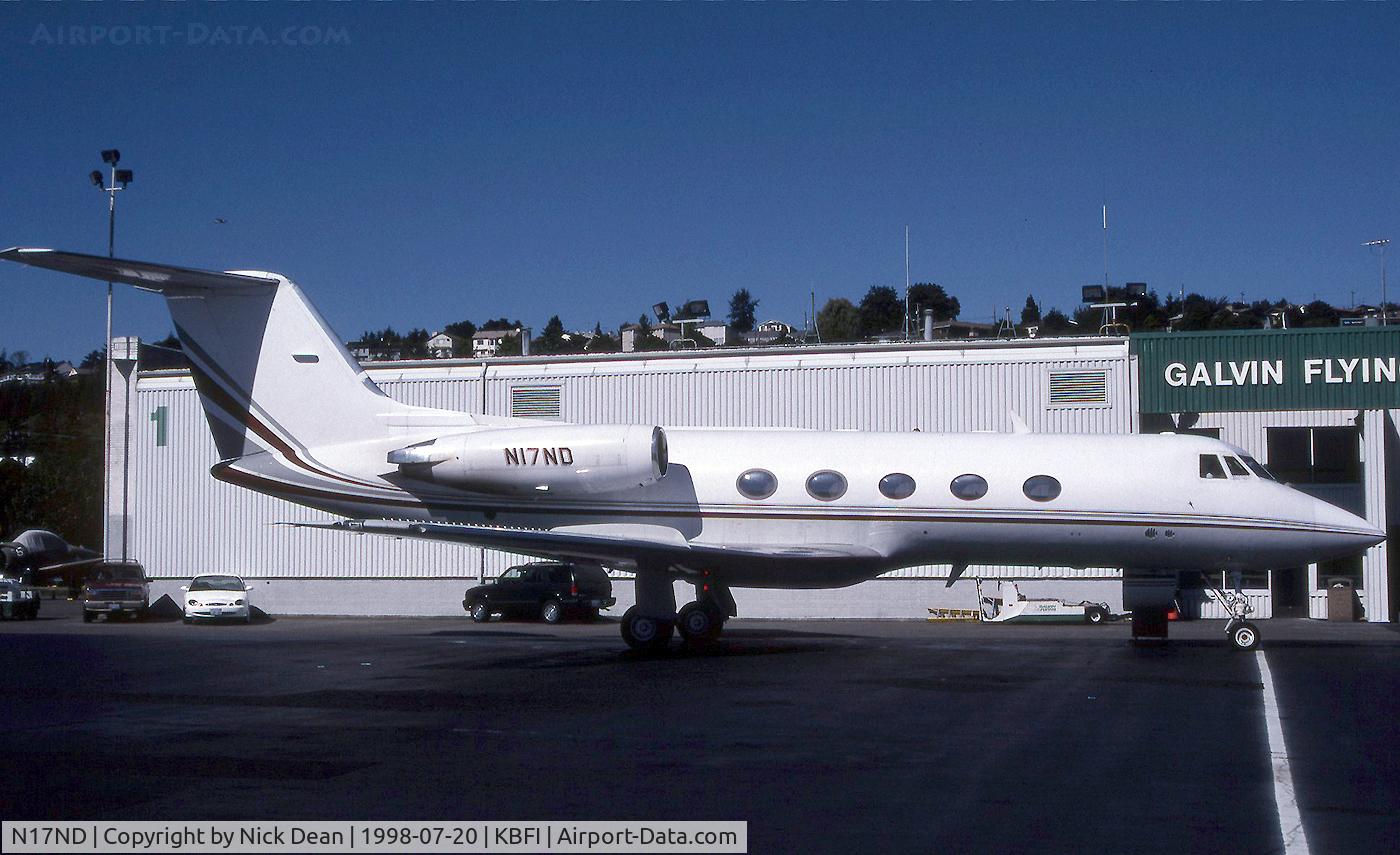 N17ND, 1969 Grumman G-1159 Gulfstream II C/N 063, KBFI