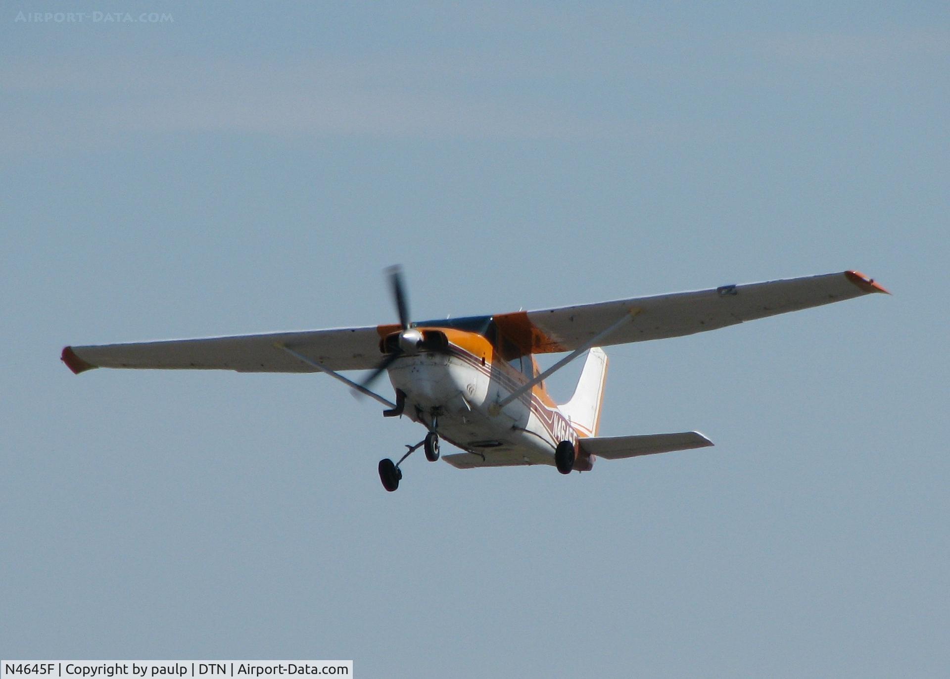 N4645F, 1966 Cessna TP206A Turbo Super Skylane C/N P206-0245, Off of 32 at Downtown Shreveport.