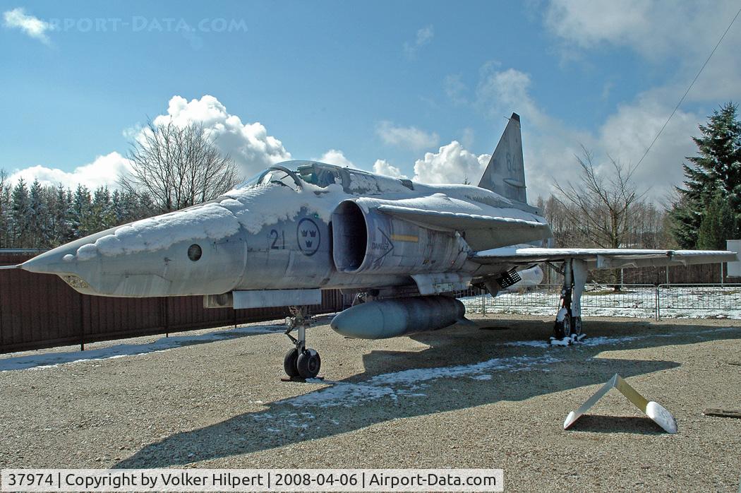 37974, Saab AJSF 37 Viggen C/N 37974, at Museum Hermeskeil