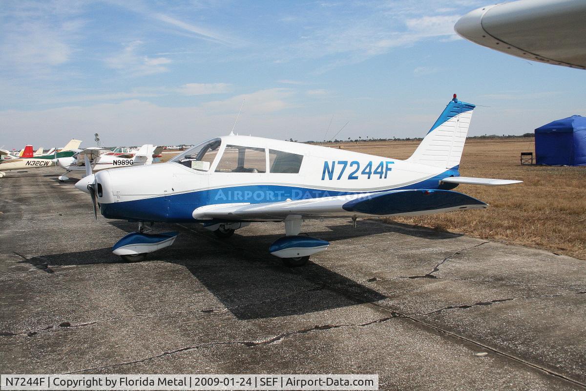 N7244F, 1968 Piper PA-28-140 Cherokee C/N 28-25160, Piper PA-28-140 built 1968