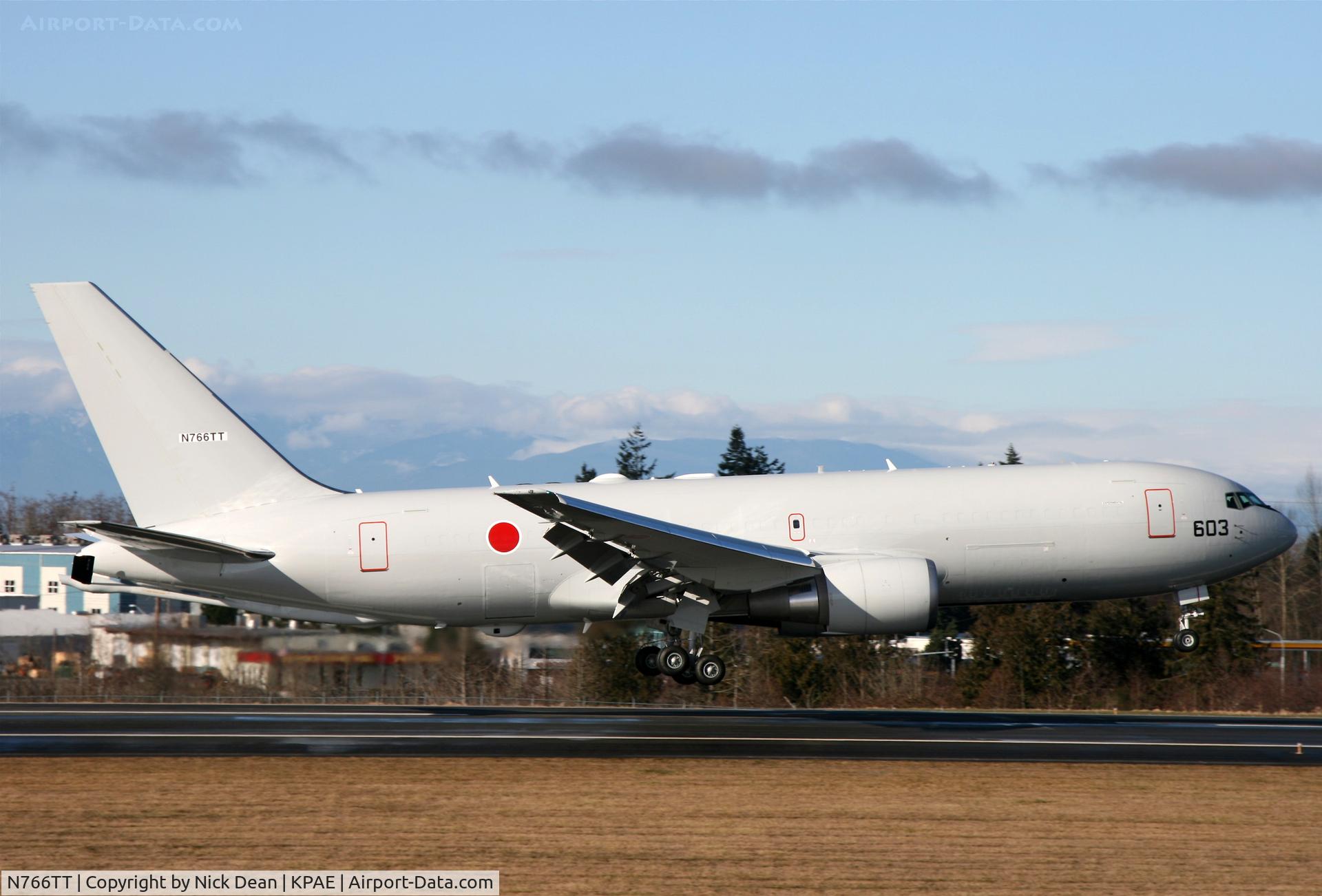 N766TT, 2008 Boeing 767-2FK C/N 34433, Boeing 108 (JASDF 603) arriving from McConnell AFB KIAB