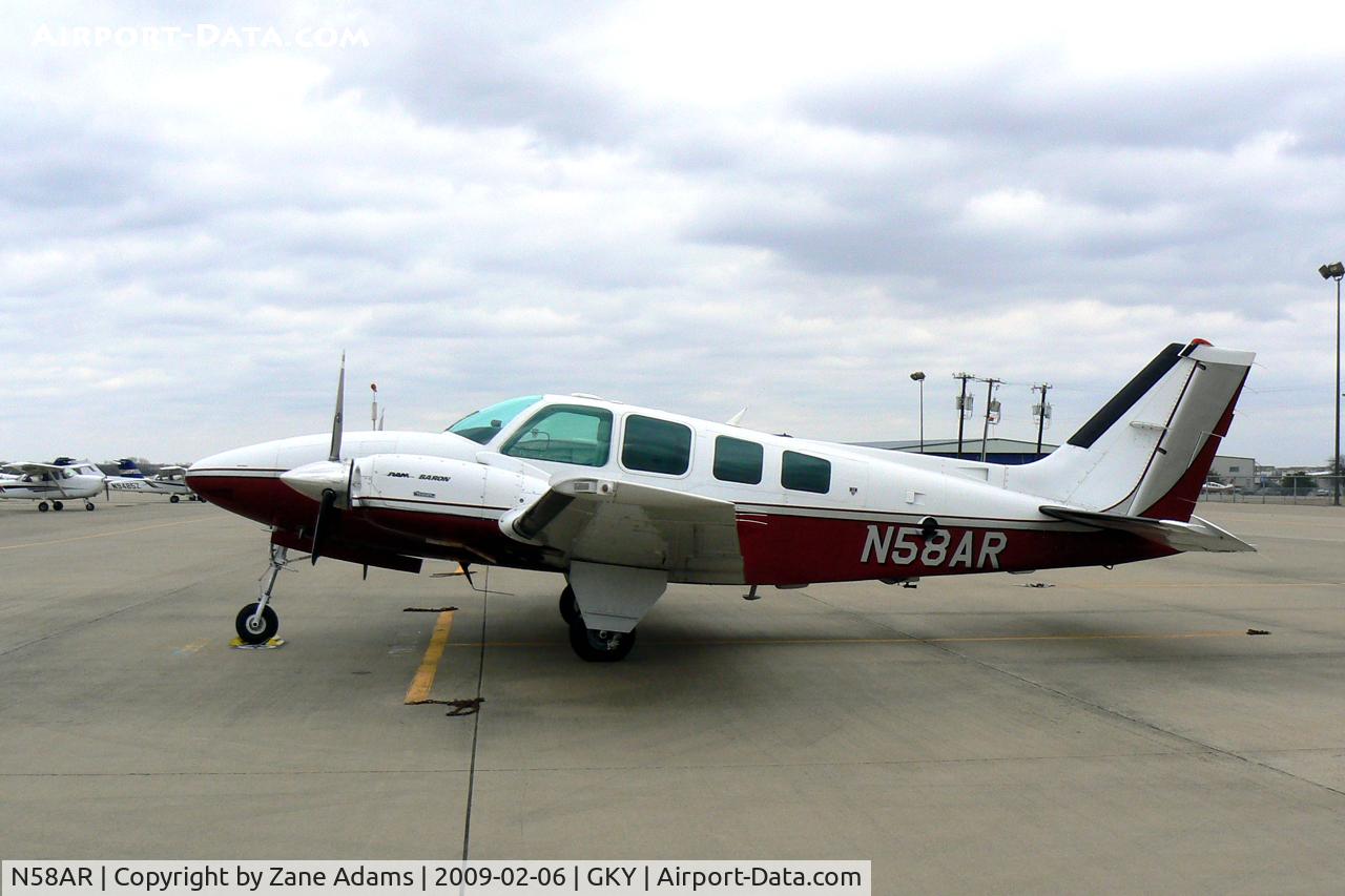 N58AR, 1987 Beech 58 Baron C/N TH-1525, At Arlington Municipal