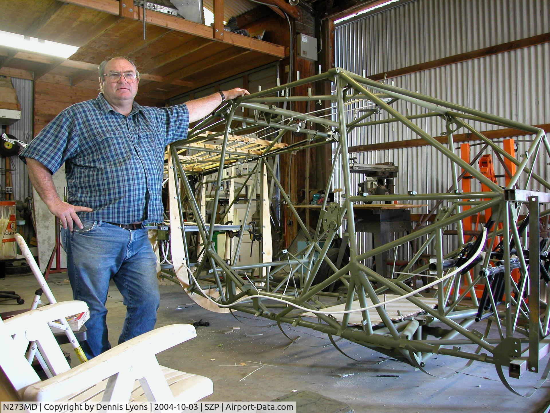 N273MD, 2008 Dickenson Howard DGA-21 (Replicate) C/N 001, Fuselage structure