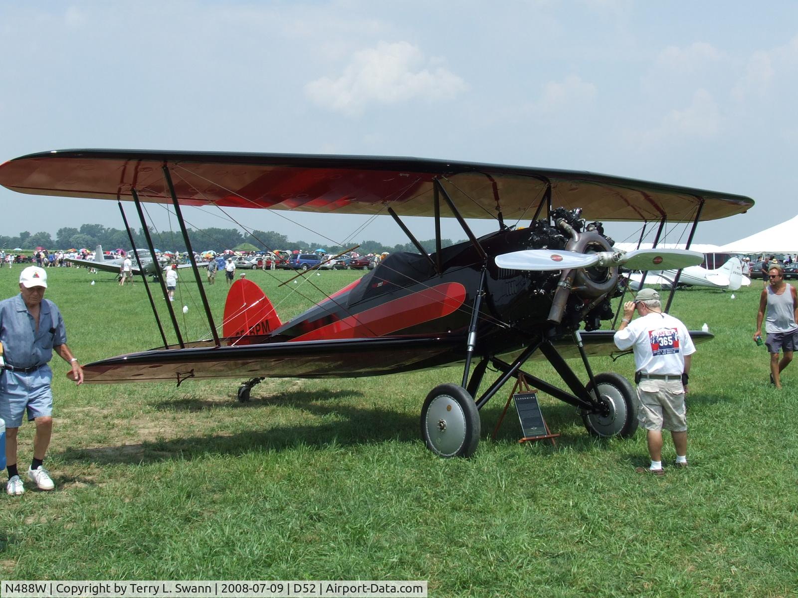 N488W, Stearman 4-CM-1 Senior Speedmail C/N 4036, Taxing at Geneseo for a photo shoot.