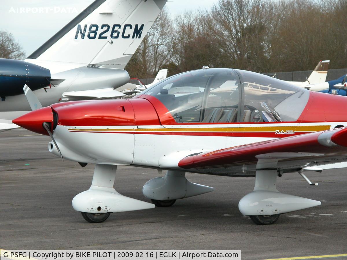 G-PSFG, 1999 Robin R-2160i Alpha Sport Alpha Sport C/N 337, THIS IS A REALY WELL TURNED OUT A/C ON THE TERMINAL APRON
