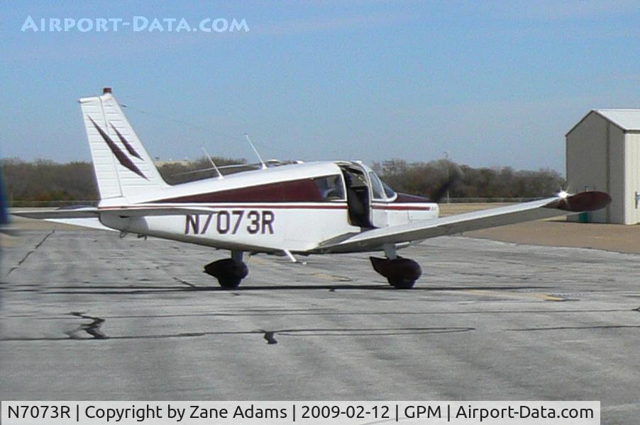 N7073R, 1966 Piper PA-28-140 C/N 28-21774, At Grand Prairie Municipal - sorry for the quality 