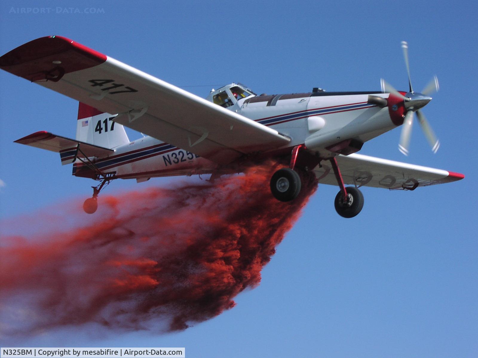 N325BM, 2003 Air Tractor AT-802A C/N 802A-0144, Tanker 417 drops retardant on fire in northwest Utah