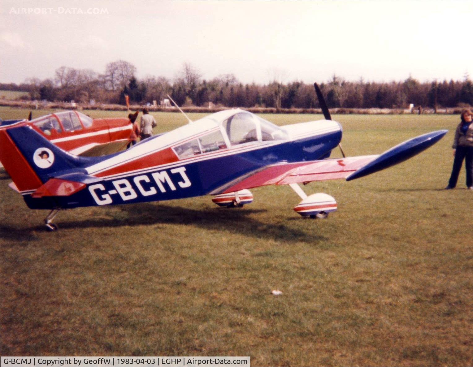 G-BCMJ, 1978 Squarecraft SA102-5 Cavalier C/N PFA 001-1546, Cavalier G-BCMJ attending the 1983 Jodel fly-in at Popham