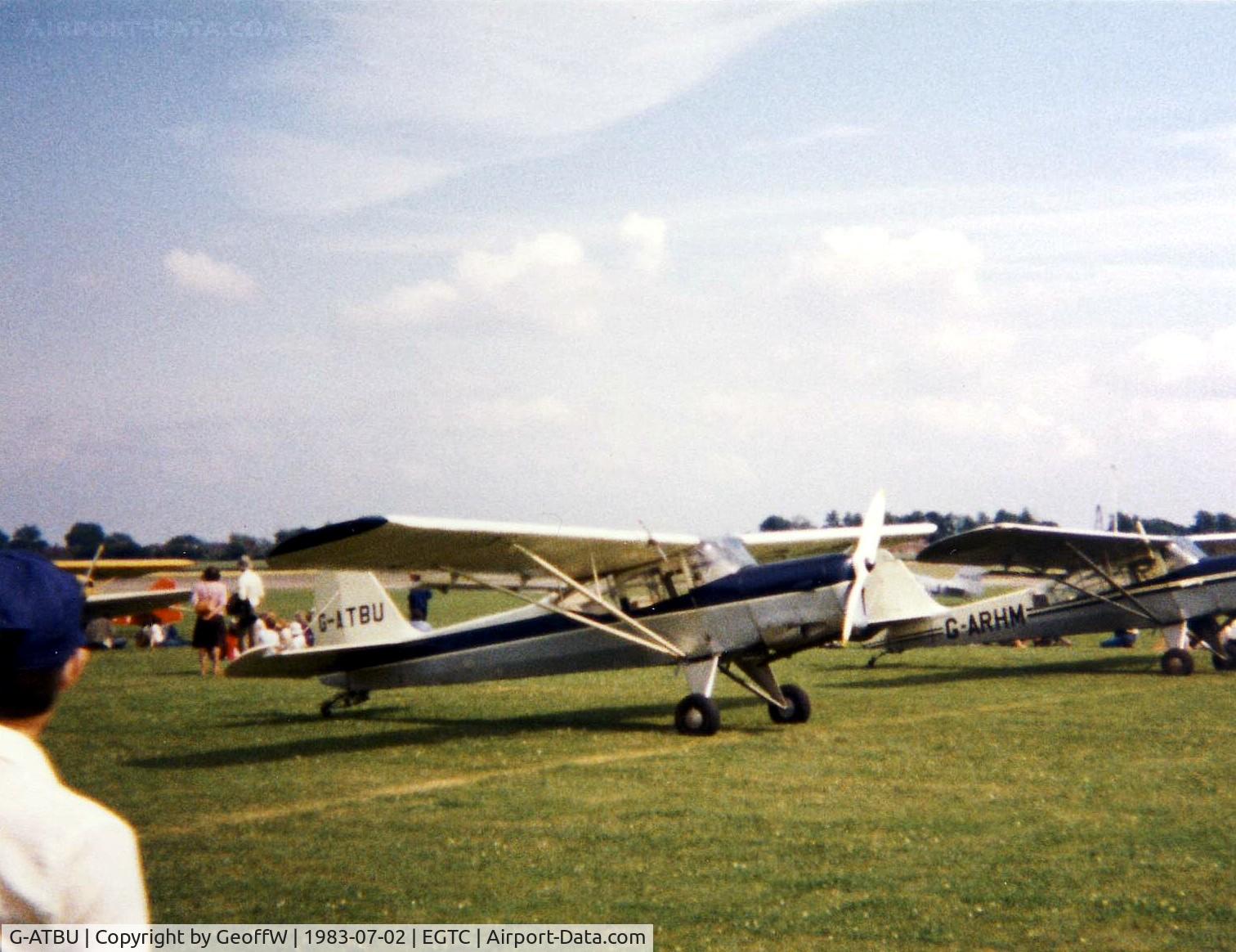 G-ATBU, 1964 Beagle A-61 Terrier 2 C/N B.635, Beagle A.61 Terrier G-ATBU attending the 1983 PFA Rally at Cranfield