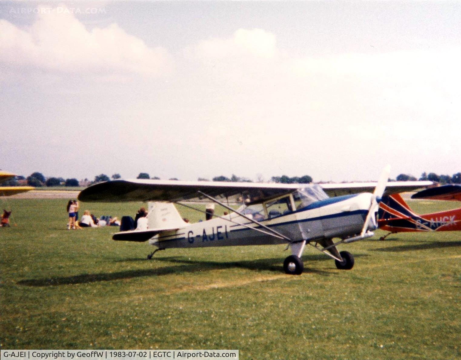 G-AJEI, 1946 Auster J-1N Alpha C/N 2313, Auster J/1N Alpha G-AJEI attending the 1983 PFA Rally at Cranfield