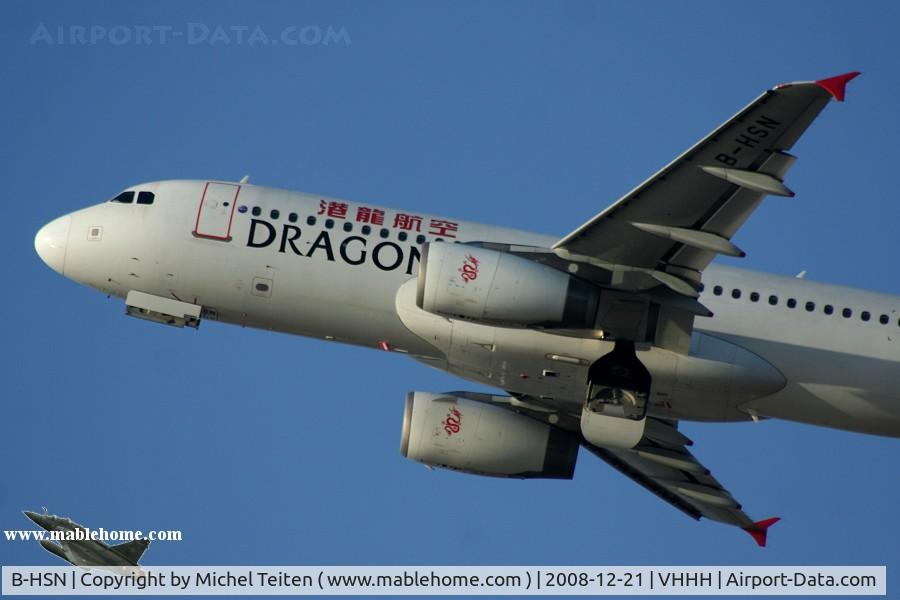 B-HSN, Airbus A320-232 C/N 2428, Dragonair