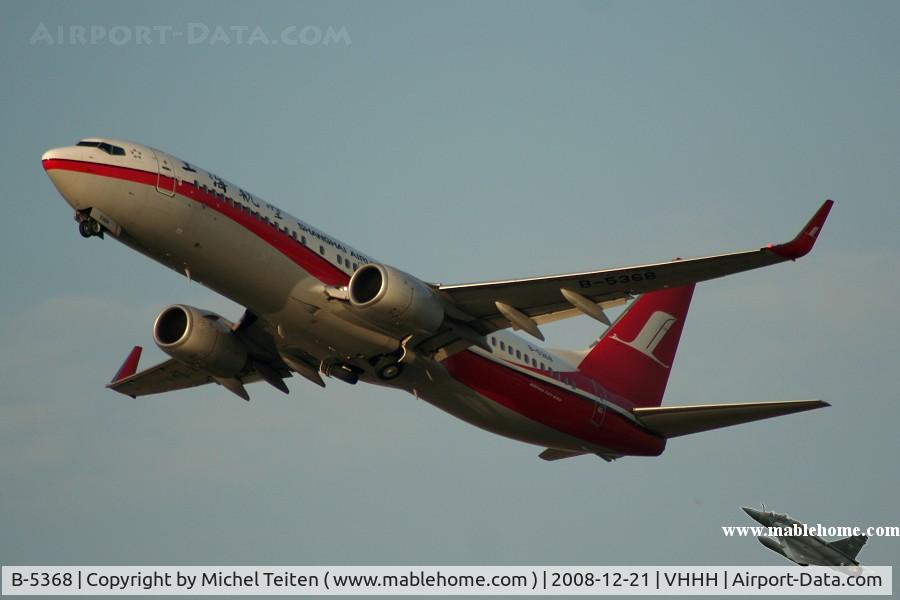 B-5368, 2008 Boeing 737-8Q8 C/N 35273 / 2567, Shanghai Airlines