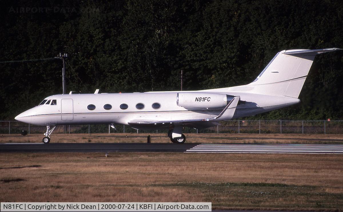 N81FC, 1970 Grumman G1159 Gulfstream IISP C/N 091, KBFI