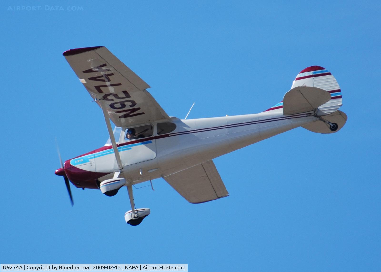 N9274A, 1949 Cessna 170A C/N 19035, Touch and Go on 17R.