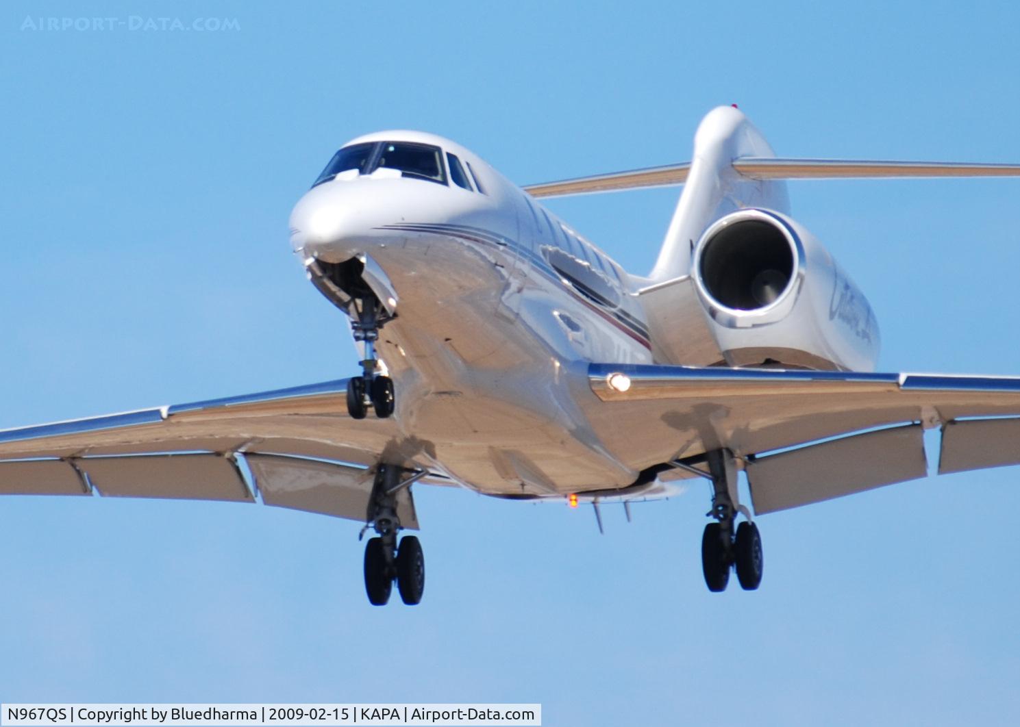 N967QS, 1998 Cessna 750 Citation X Citation X C/N 750-0067, On final to 17L.