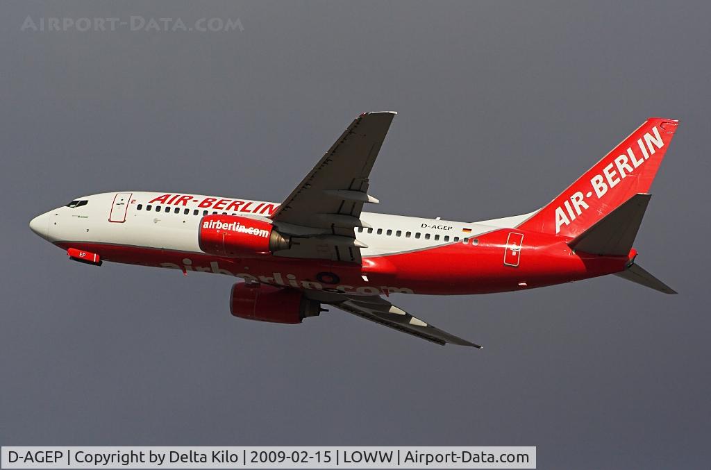 D-AGEP, 1998 Boeing 737-75B C/N 28102, AIR BERLIN  dep.rwy29