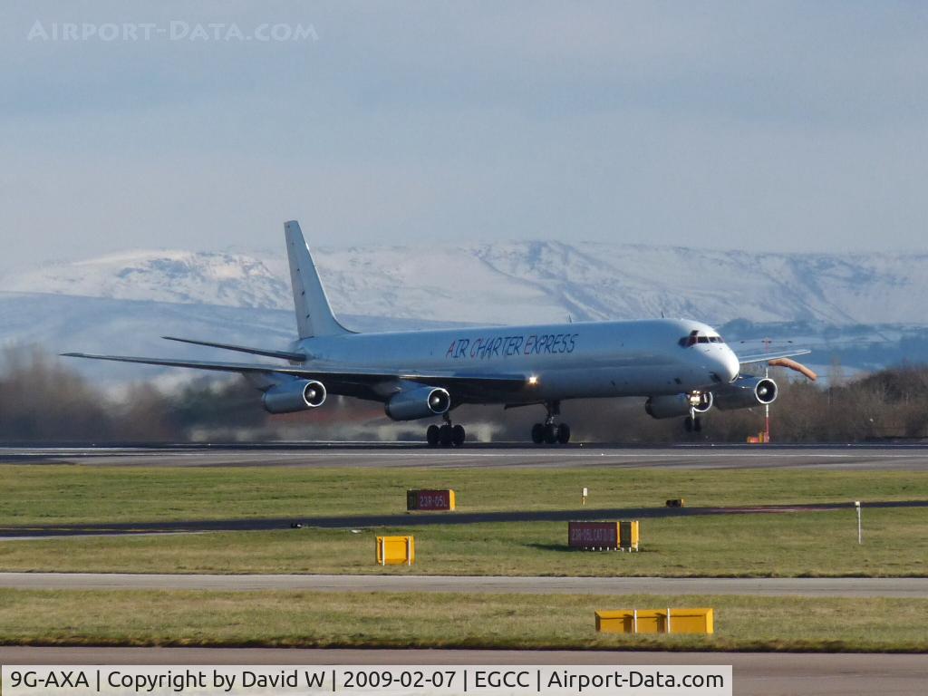 9G-AXA, 1969 Douglas DC-8-63F C/N 46113, Taking off