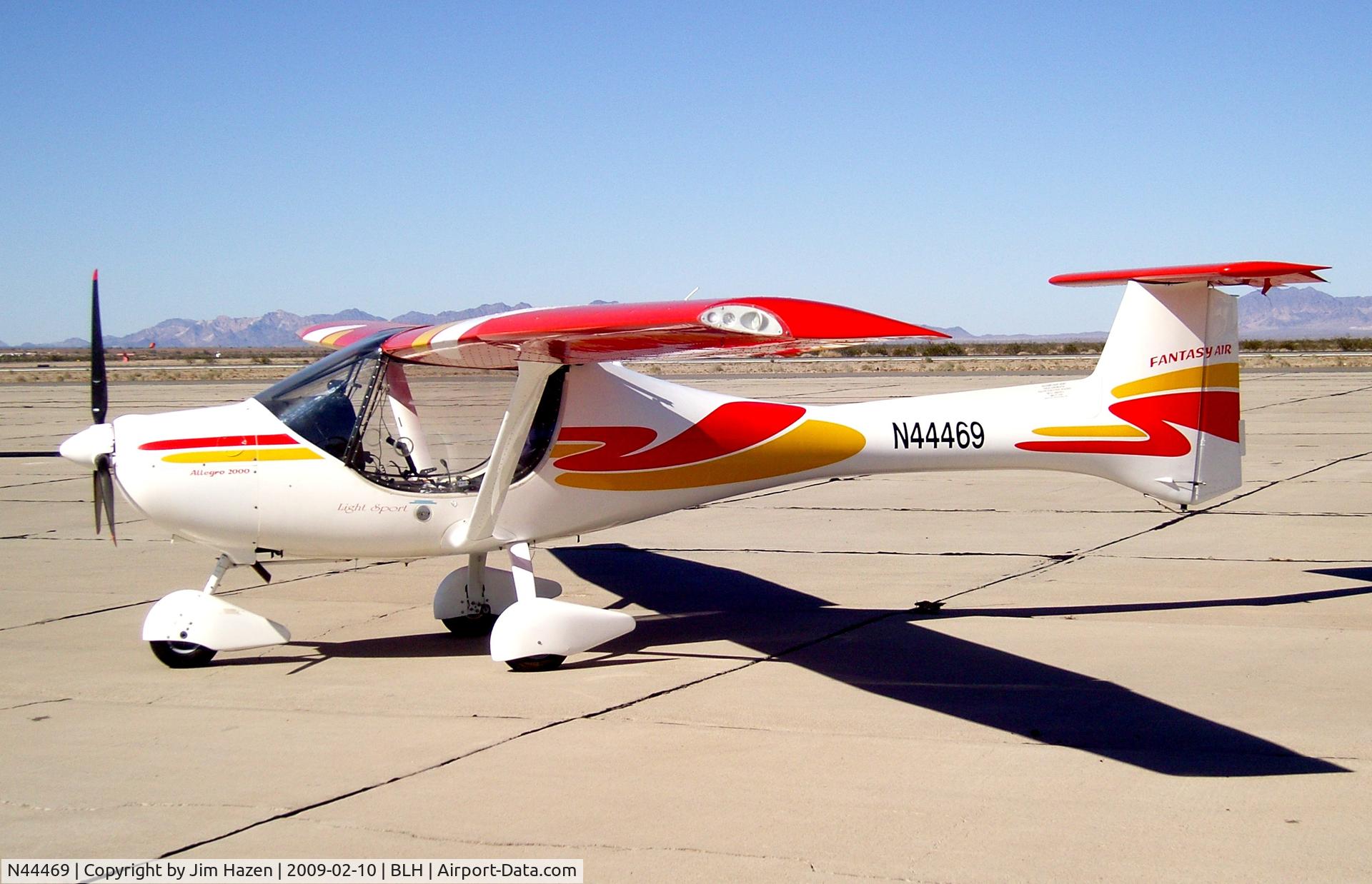 N44469, 2005 Fantasy Air Allegro 2000 C/N 05-214, N44469 at (BLH) Blythe CA