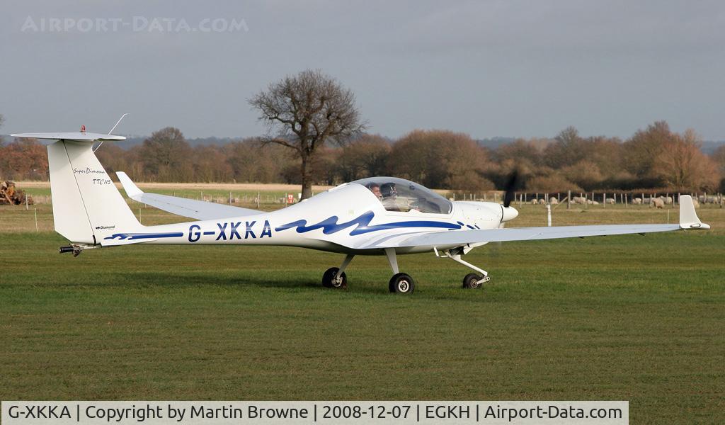 G-XKKA, 2000 Diamond HK-36TTC Super Dimona C/N 36677, A rare visitor to Headcorn.