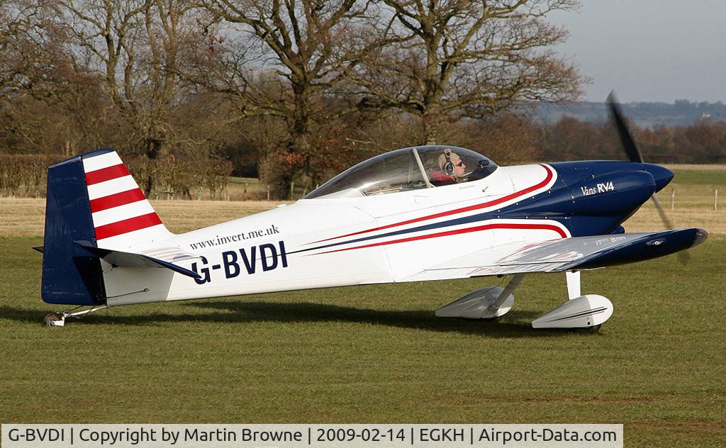 G-BVDI, 1992 Vans RV-4 C/N 2058, A very interesting aircraft.