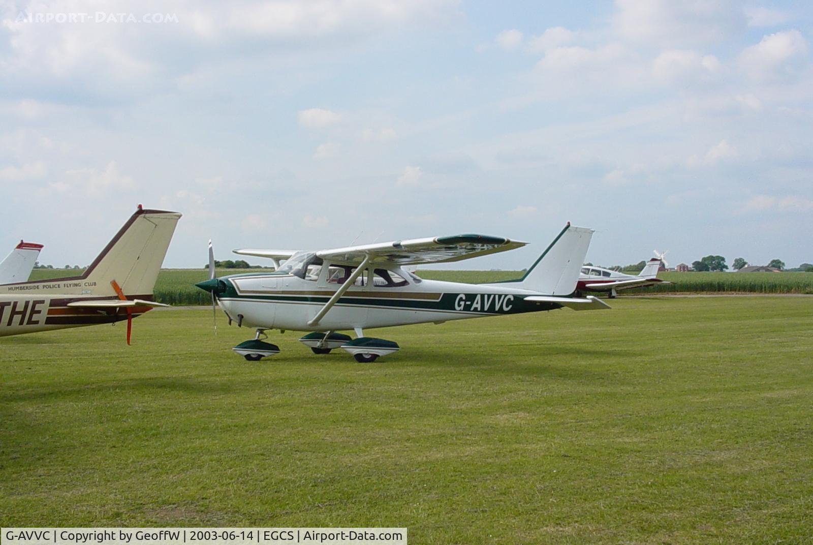 G-AVVC, 1967 Reims F172H Skyhawk C/N 0443, Cessna F172H G-AVVC at Sturgate 14.06.2003