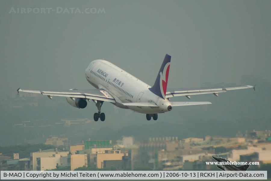 B-MAO, 2003 Airbus A319-132 C/N 1962, Air Macau