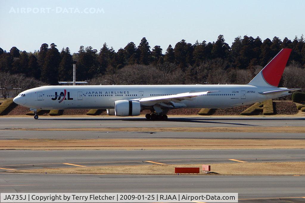 JA735J, 2006 Boeing 777-346/ER C/N 32434, JAL B777 at Narita
