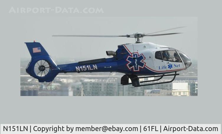 N151LN, 2006 Eurocopter EC-130B-4 (AS-350B-4) C/N 4114, Photo taken while landing at Tampa General Hospital.