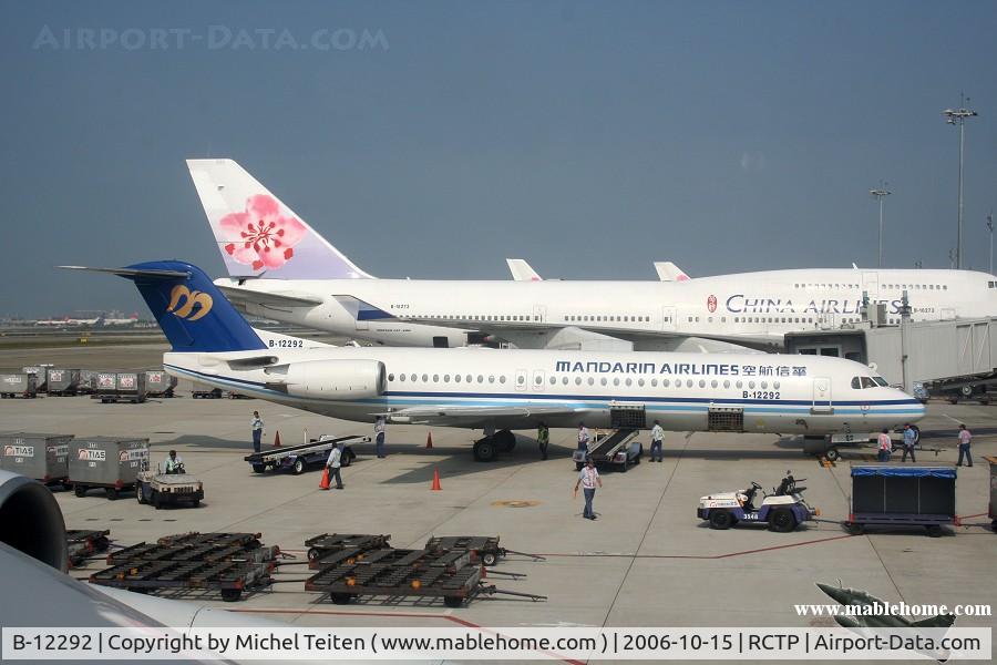 B-12292, 1996 Fokker 100 (F-28-0100) C/N 11496, Mandarin Airlines