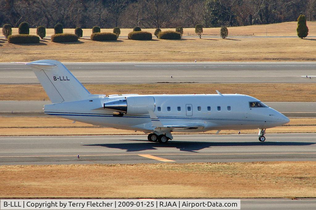 B-LLL, 2005 Bombardier Challenger 604 (CL-600-2B16) C/N 5622, Hong Kong Registered Challenger at Narita