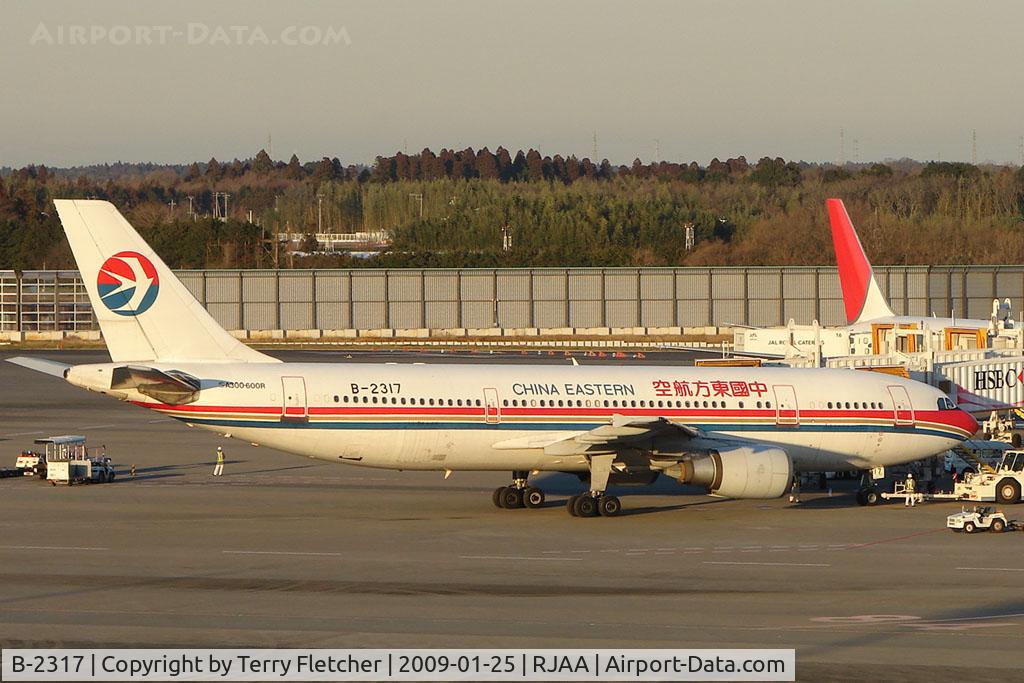 B-2317, 1994 Airbus A300B4-605R C/N 741, China Eastern A300 on stand at Narita