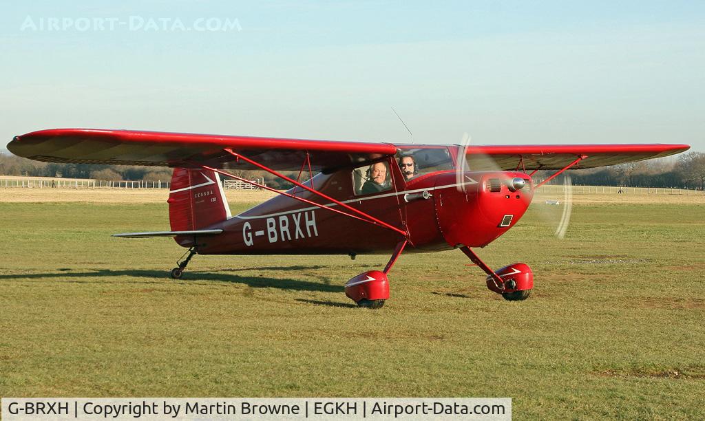 G-BRXH, 1946 Cessna 120 C/N 10462, Pilot posed this shot for me!