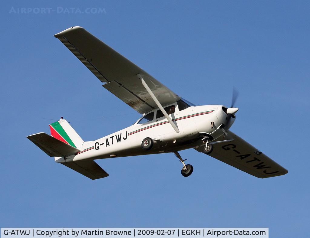 G-ATWJ, 1964 Reims Cessna F172F Skyhawk C/N 0095, Pilot being checked out on type.