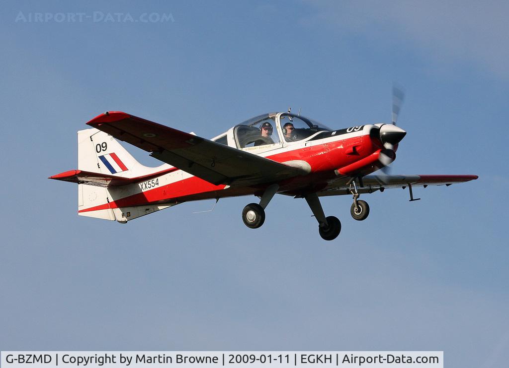 G-BZMD, 1973 Scottish Aviation Bulldog T.1 C/N BH120/247, Has retained it's original RAF livery