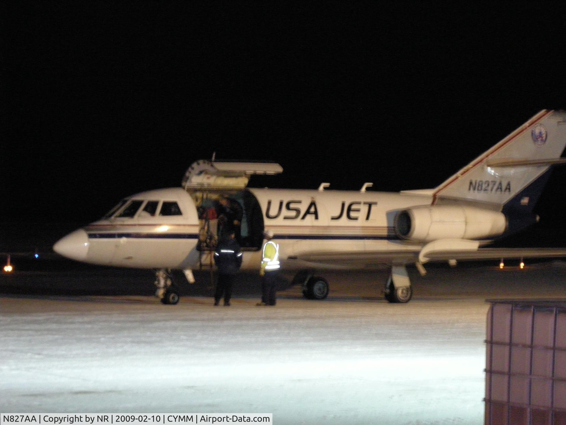 N827AA, 1974 Dassault Falcon 20E C/N 298, Fort McMurray_Oil Sands Operations_ Rush Delivery