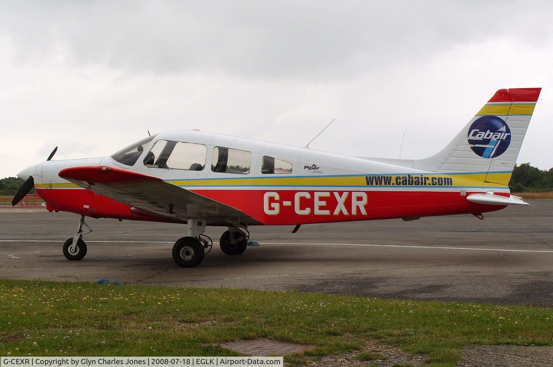 G-CEXR, 2000 Piper PA-28-161 Cherokee Warrior III C/N 2842076, Previously N70FT.