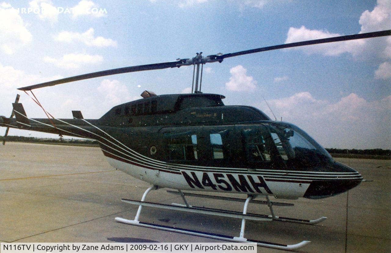 N116TV, 1987 Bell 206L-3 LongRanger III C/N 51199, Bell 206 at Grand Prairie Seen as N45MH also noted as N3203K,JA9476,N61617,N93EA