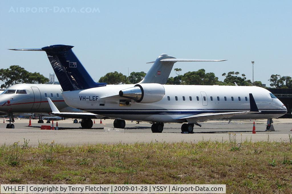 VH-LEF, 2005 Bombardier Challenger 850 (CL-600-2B19) C/N 8060, Executive Challenger 850 at Sydney