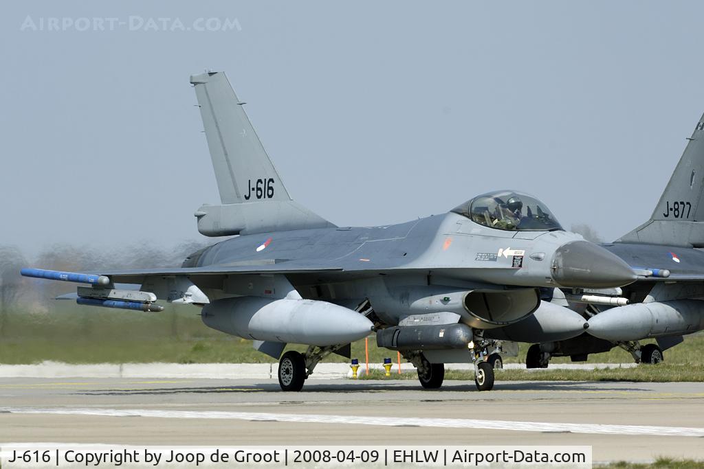 J-616, General Dynamics F-16A Fighting Falcon C/N 6D-48, Participant of the Frisian Flag exercise.
