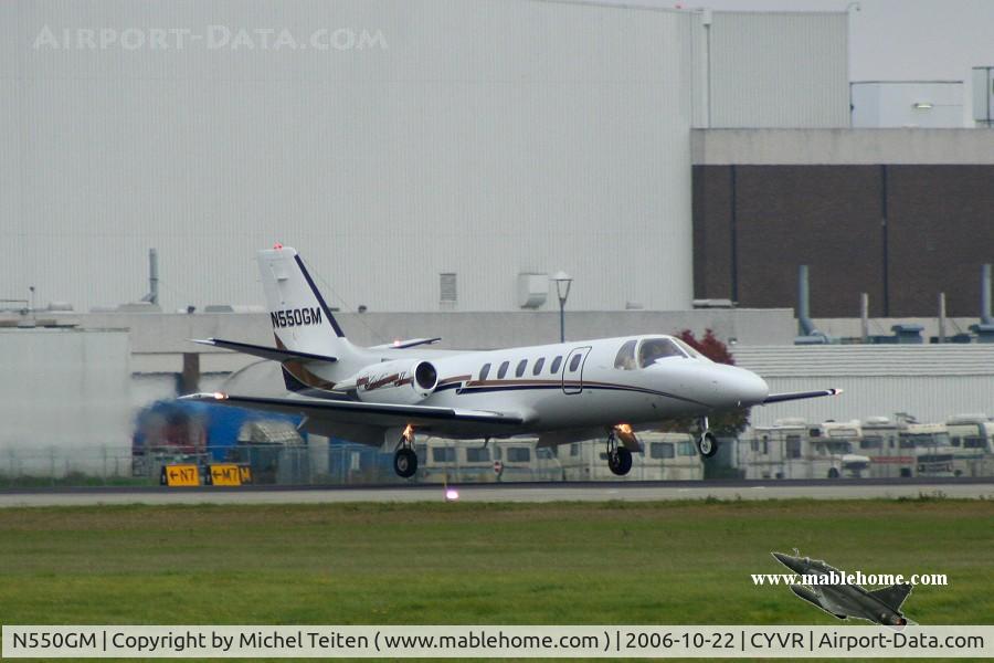 N550GM, 1982 Cessna 550 C/N 550-0344, Citation from JOKONGALE INC. Exported to Canada in Dec 2007