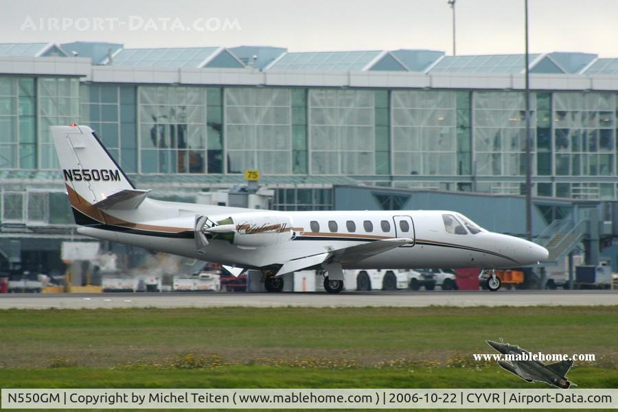 N550GM, 1982 Cessna 550 C/N 550-0344, Citation from JOKONGALE INC. Exported to Canada in Dec 2007