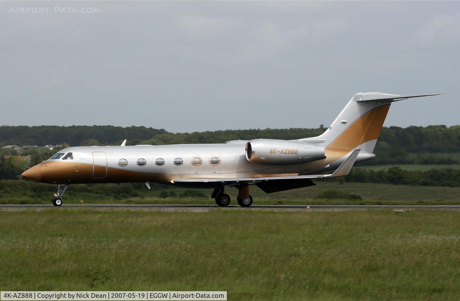 4K-AZ888, 2006 Gulfstream Aerospace GIV-X (G450) C/N 4045, EGGW