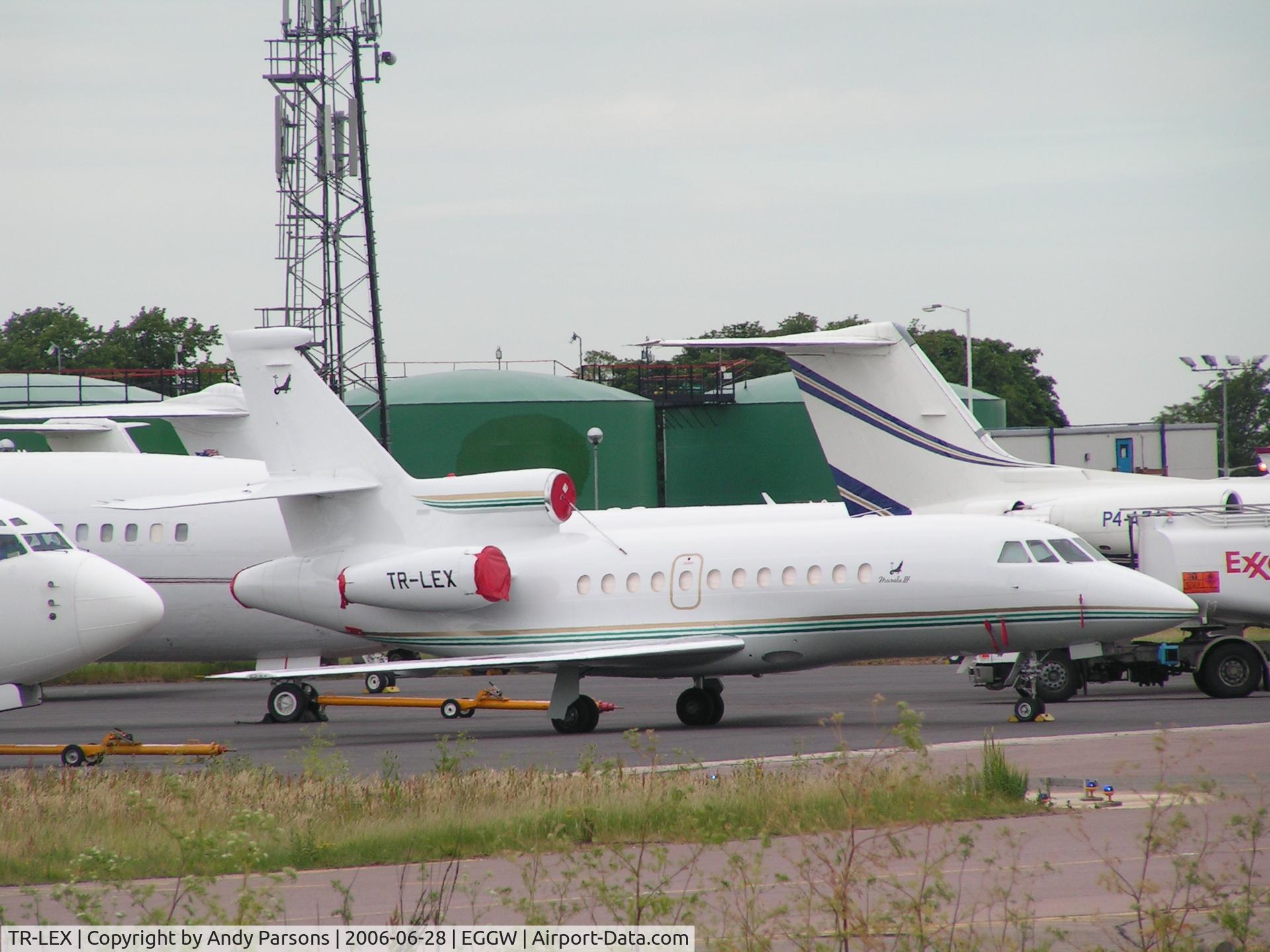 TR-LEX, 1998 Dassault Falcon 900EX C/N 024, TR-LEX at Luton