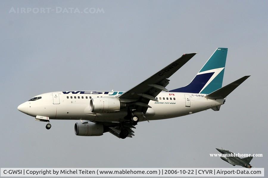 C-GWSI, 2005 Boeing 737-6CT C/N 34286, Westjet